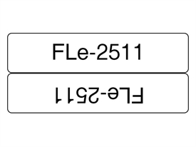 Brother FLE2511 Kabeltape Sort på Hvid