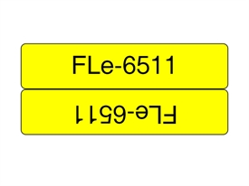 Brother FLE6511 Kabeltape Sort på Gul